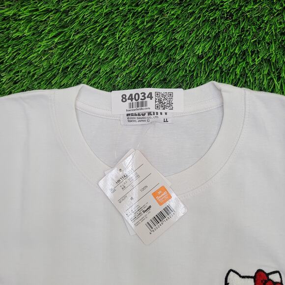 Sanrio Hello-Kitty Shirt Womens Large 21x26 Chenille-Embroidered - Picture 11 of 14